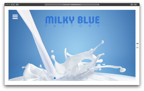 Milky Blue Factory site internet